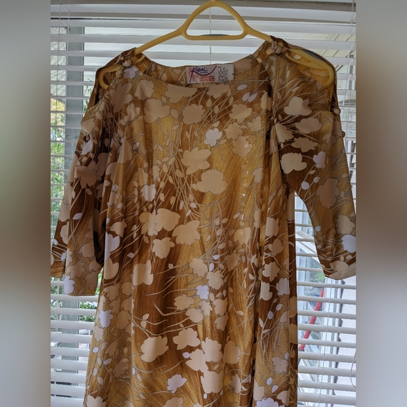 Vintage Muu Muu Kiyomi Hawaii Liberty House 1960s/1970s Size 8 - Picture 3 of 6